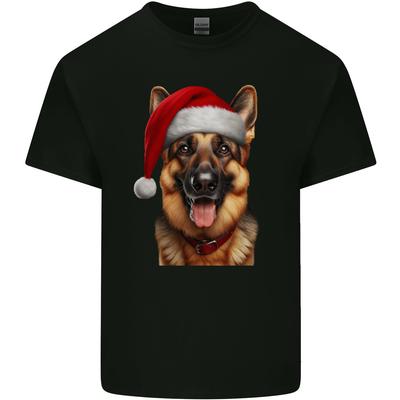 T-shirt léger en coton pour homme Berger Allemand Noël Chien Noël Alsacien