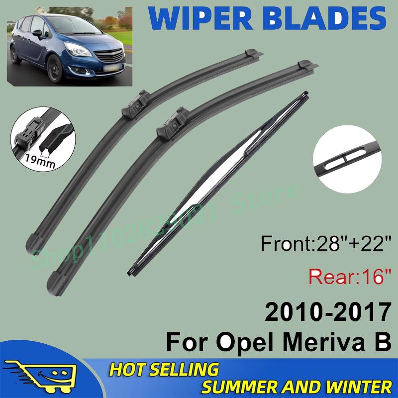 3KS Pro Opel Meriva B 2010-2017 28" + 22"+ 16" Přední Zadní Stěrače Čelní Sklo Stěrač Okna Příslušenství