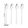 4ks vidlička lžíce 304 nerezová ocel západní jídlo nádobí vidlička lžíce instantní nudle lžíce vidlička nudle salát Sporks