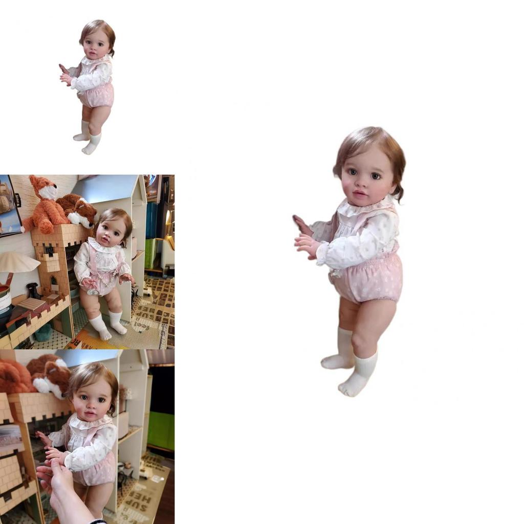 Silikonowa Lalka Niemowlę Reborn z Realistycznymi Cechami Dla Kolekcjonerów i na Prezent