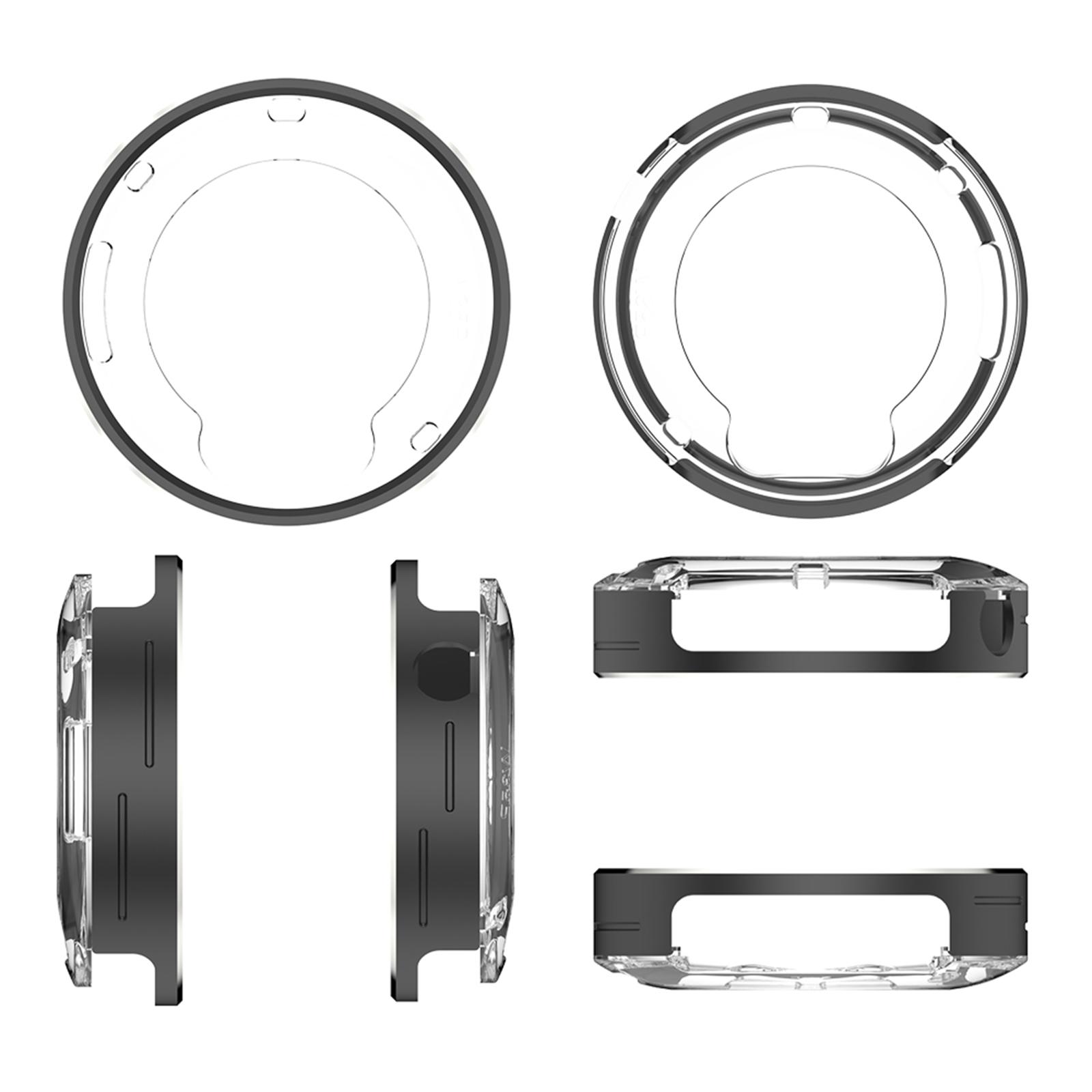 

Hard Protective Bumper Anti-Scratch Watch Clear Shockproof Screen Protector Drop-proof for Nothing Watch 3 Pro Accessories чорний