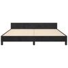 Bed Frame with Headboard Black 180 x 200 cm Velvet