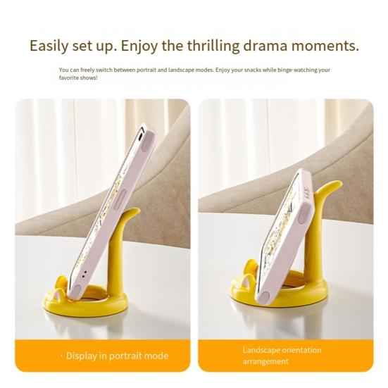 Suporte para Celular Gatinho Fofo Suporte de Telefone Mãos Livres Criativo Mini Suporte de Celular para Mesa para Visualização Horizontal Vertical