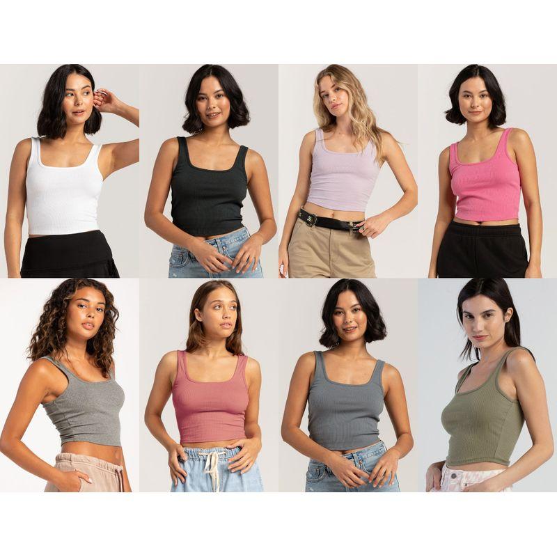 

Normcore Export USA Pure Color Short Scoop Cotton Vest Grey 3XL