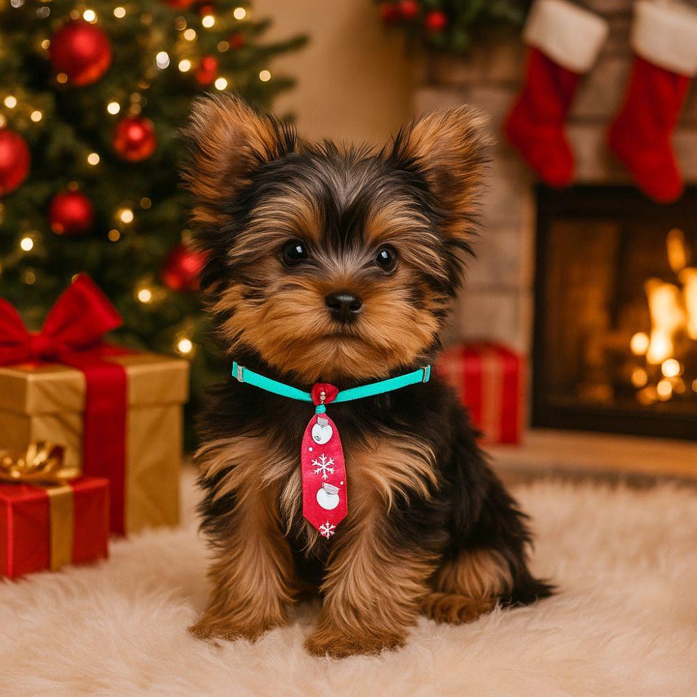 Unique Cute Christmas Dog Tie Costume Adjustable Dog Bow Tie Decorative Cat Neckties for Puppy Dogs Cats
