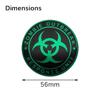 4PCS 56MM 60MM Zombie Outbreak Emblem Wheel Center Hub Cap Car Rims Dust-proof Cover Hubcaps Sticker Auto Styling Accessories