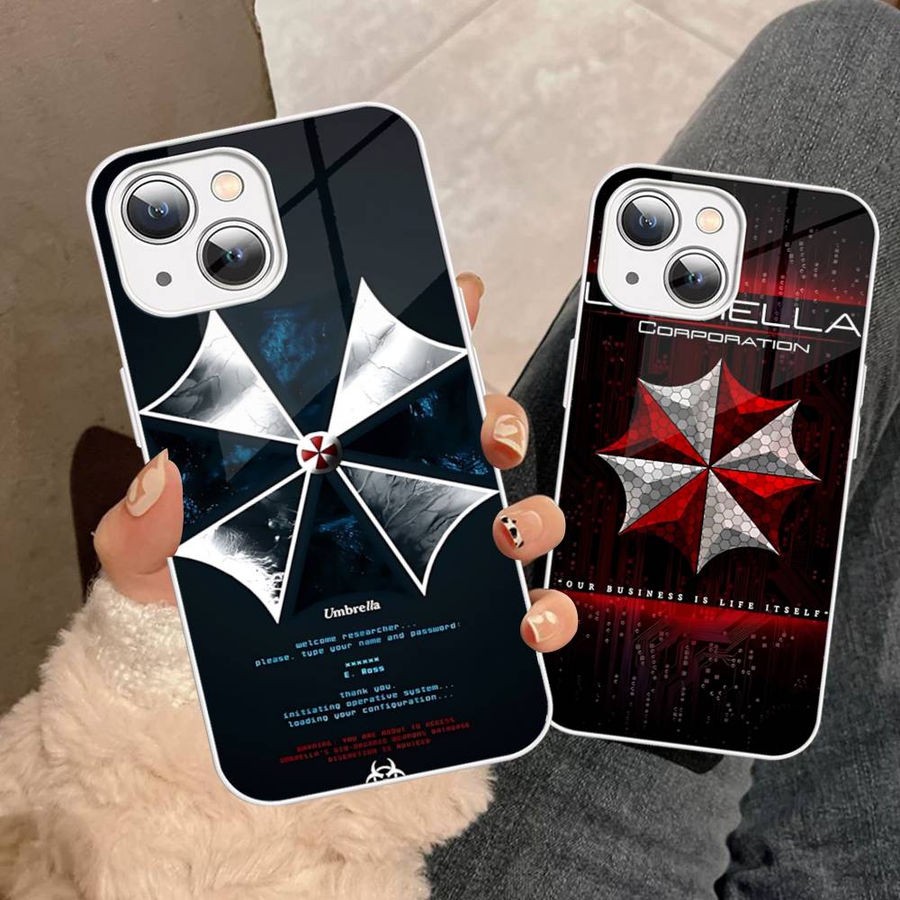 Movie U-Umbrella C-Corporation Logo Tempered Glass For Iphone 14 13 12 11 Pro Mini XS MAX 14Plus X XS XR Fundas