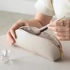 Exquisite Large Capacity Leather Pouch | Multifunctional Makeup Brush Case Pencil Bag | Multi- Textured