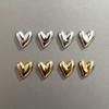 8pcs Electroplated Heart-shaped Refrigerator Magnets, with Photo and Message Attachments, for Home Decoration