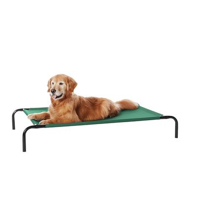 Großes erhöhtes kühlendes Netzgewebe Haustier Hundebett - 51 x 31 x 8 Zoll, Grün