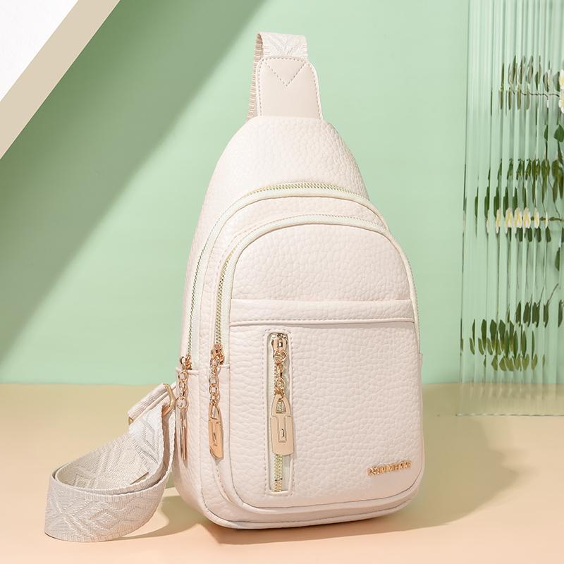 Women's Shoulder Bag Soft Leather Chest Bag Crossbody Bag