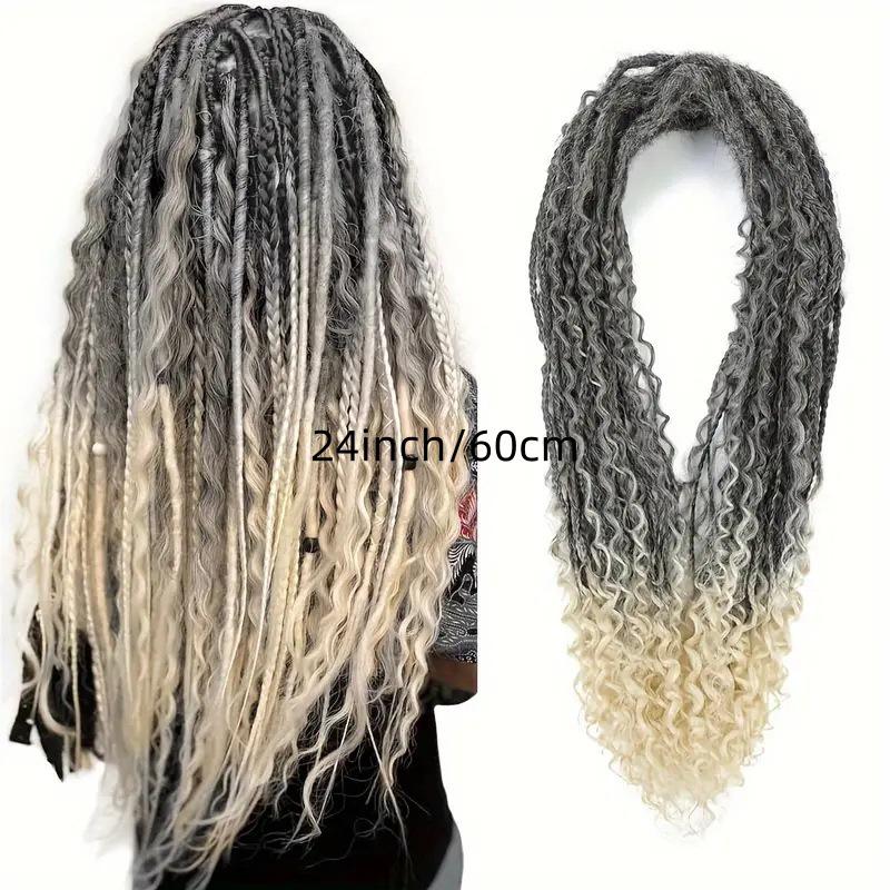 Treccine Box Boho: Estensioni per Capelli all'Uncinetto Treccine Ricce Bohemian