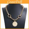 Colier Geometric Cu Pandantiv Metalic Pentru Stil Boho Accesoriu Bijuterie Femei