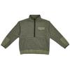 Half Zip Sweatshirts Men's Green Stand Collar Moderate Regular AMT25005-DRC