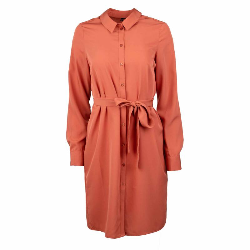 

Платье с длинными рукавами и поясом на талии Женский VERO MODA
