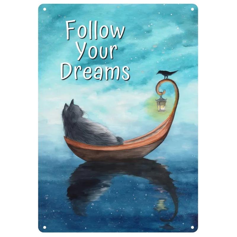 Cat Metal Tin Signs Baking Because Murder Is Wrong Wall Posters Plaque Vintage Iron Painting Decoration for Home Cafe Club Ba