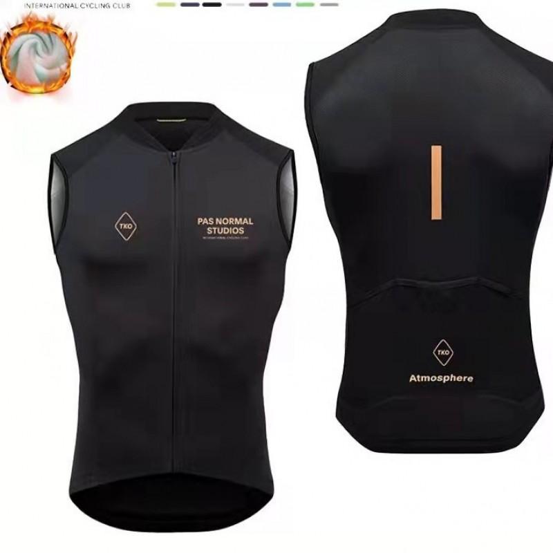 Fleece Vest Men Women Winter Cycling Jacket Windproof Warm Bike Outerwear