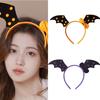 Cute Bat Wing Shape Hair Hoop Women Spa Wash Face Makeup Headband for Photoshoot Halloween Party Hair Accessories