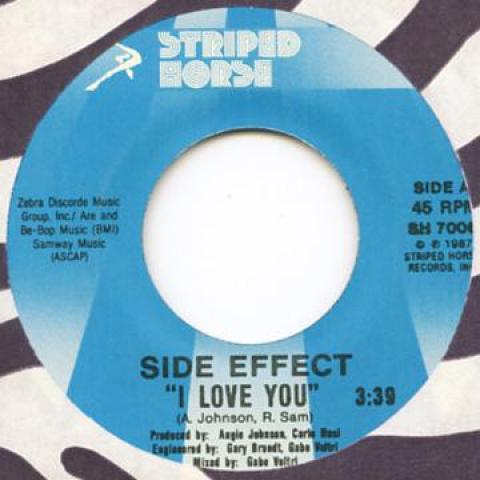 

7inch Record SIDE EFFECT - I Love You / (Part 2) SH7006 Striped Horse US Soul/Funk