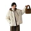Stylish Quilted Hooded Cotton Jacket - Women's Winter Two-Piece Outerwear 
