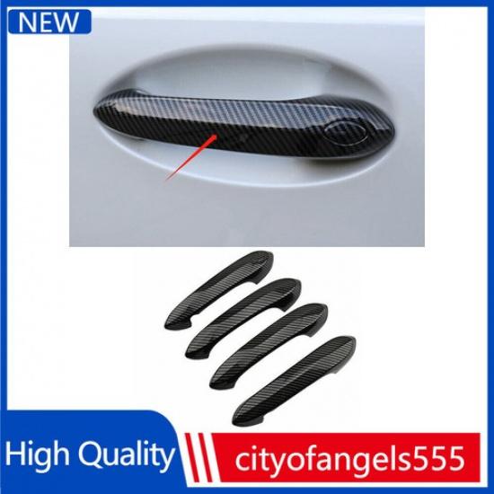 For BMW 3 4 Series G20 M3 M4 19-23 Carbon Fiber Side Door Handle Cover Car Trim