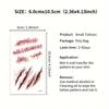 Halloween Fake Scar Temporary Tattoos For Adults,Horror Fake Tattoos For Body Face Masquerade Prank Makeup Cosplay Costume Party