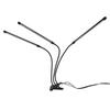 3 Köpfe Clip Pflanzenlicht Vollspektrum Rot Weiß Warmes Licht 10 Stufen Dimmbar USB LED Pflanzenwachstum