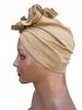 Luba Camel Turban Fashionable Ruffled Cap Without Pattern Even After Chemotherapy