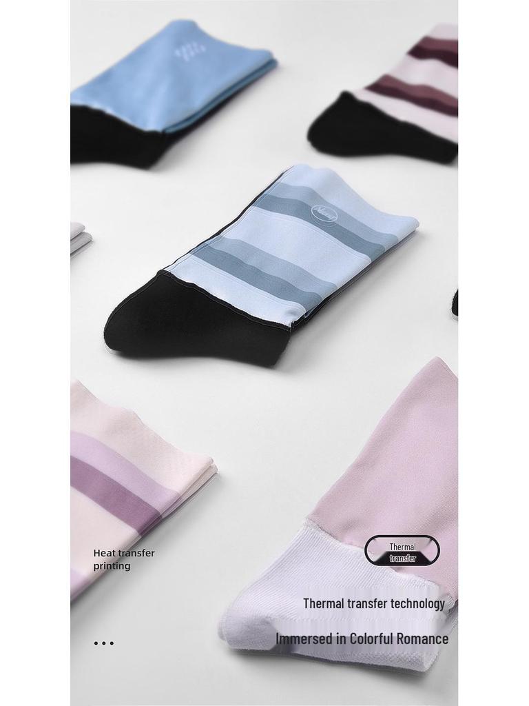 NUCKILY Anti-slip Compression Cycling & Running Socks, Unisex Mid-calf for All Seasons