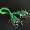 Steel Leader Set 10 Pieces 7Kg Green 15Cm