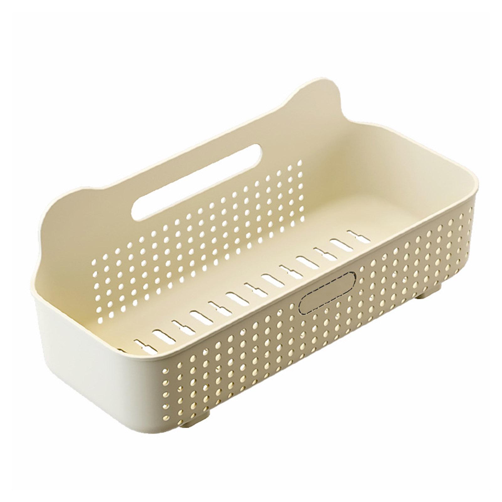 

Wall Mounted Kitchen Shelf Plastic Punch Free Multifunctional Bathroom Storage Rack
