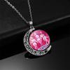 Double-Sided Rotating Moon Pendant Necklace - K-POP Demon Hunter Trio Jewelry
