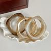 Europe American Style Acrylic Bangle Smudging Retro  Hand Ring Irregular Wide Bracelet  Women