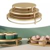 Sturdy Metal Tiered Display Stand Set Decorative Cakes Platters Set 3 Layer for Cakes Dessert Fruits Home Kitchens Use