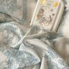 Korean Style Princess Floral Washed Cotton Bedding Set Vintage French Pastoral Flowers Lace Ruffles  Duvet Cover Set Pillowcase