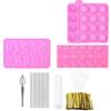 8 Stück Stäbchen Set - DIY Schokoladen-Lutscher-Herstellungs-Set mit Stäbchen, Backwerkzeuge für , Süßigkeiten, Party-Leckereien