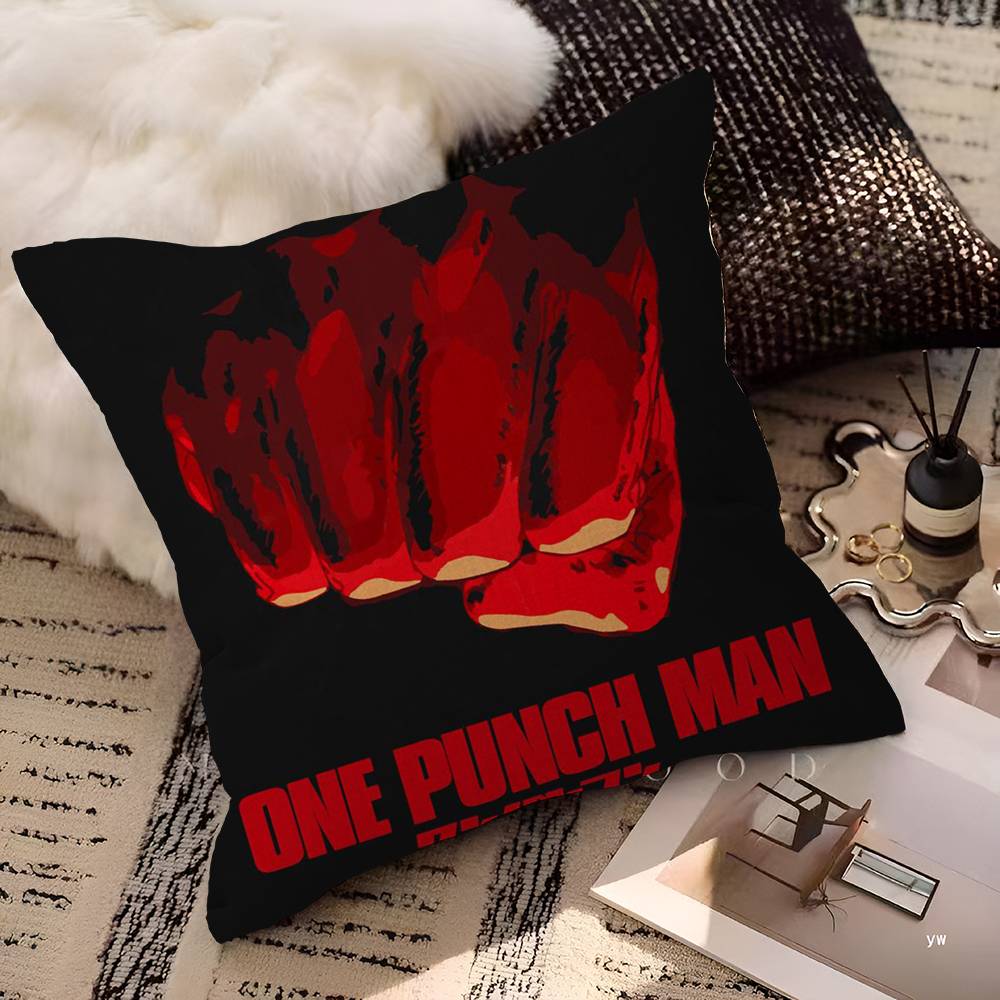 

One Punch Man Maple Design Cushion Cover Happy Autumn Harvest Decor Holiday Decorati Pillow Cover 12x12Inch