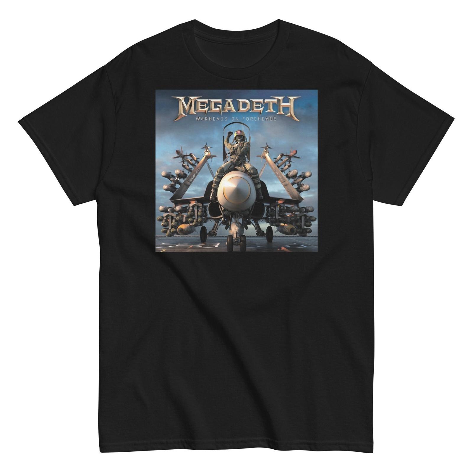 MerchMoment Megadeth Warheads on Foreheads T-Shirt T-Shirt Black New XXXL