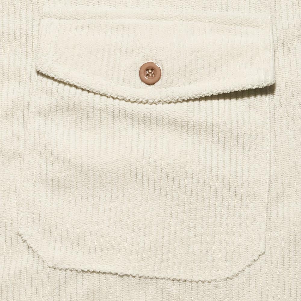 Men's Casual Long-sleeved Button Corduroy Shirt, Fashionable and Comfortable Jacket with Double Pockets - Street Style Jacket, Lapel Casual Shirt