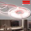 24V Low Voltage Self-Adhesive COB LED Strip Light for Living Room, Cabinet, and Recessed Card Slots