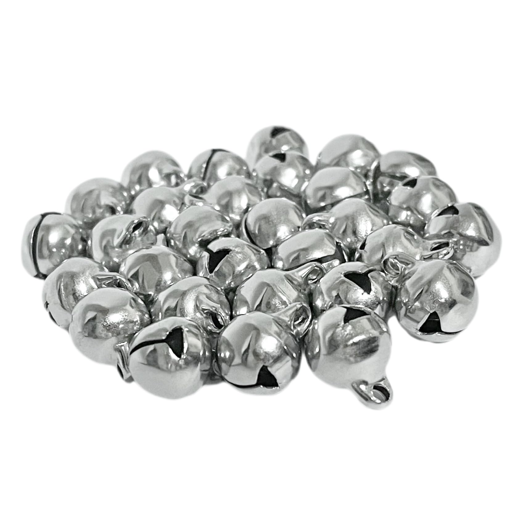 

Миниатюрные серебряные колокольчики, безопасные для животных, для детей, поделки ручной работы и многое другое (12 мм, 30 штук)