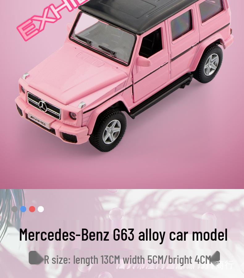 1:36 Pink Heart Model Car for Girls - Douyin Influencer Style Alloy Toy Car