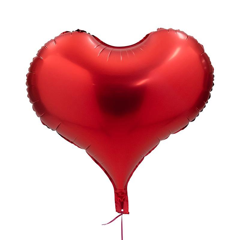 22 Inch Peach Heart Nylon Matte Valentine'S Day Wedding Birthday Party Aluminum Film Balloon Heart-Shaped Love Floating Air Ball
