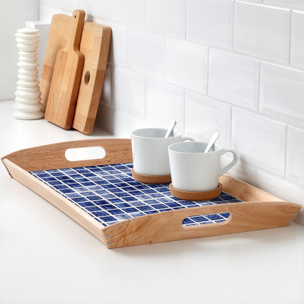 18pcs Mosaic Tile Transfer Stickers Bathroom Kitchen DIY Home(10cm*10cm)(MTS003)