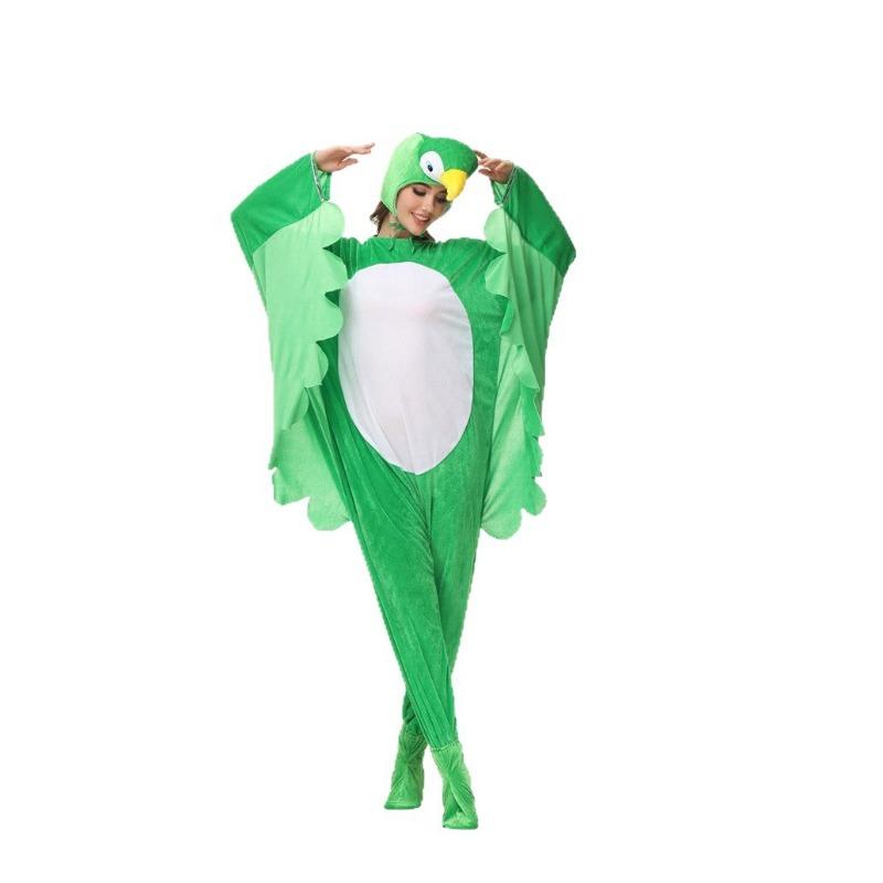 

Хэллоуин взрослый мультяшный животный комбинезон попугай дятел карнавальный костюм для сцены L