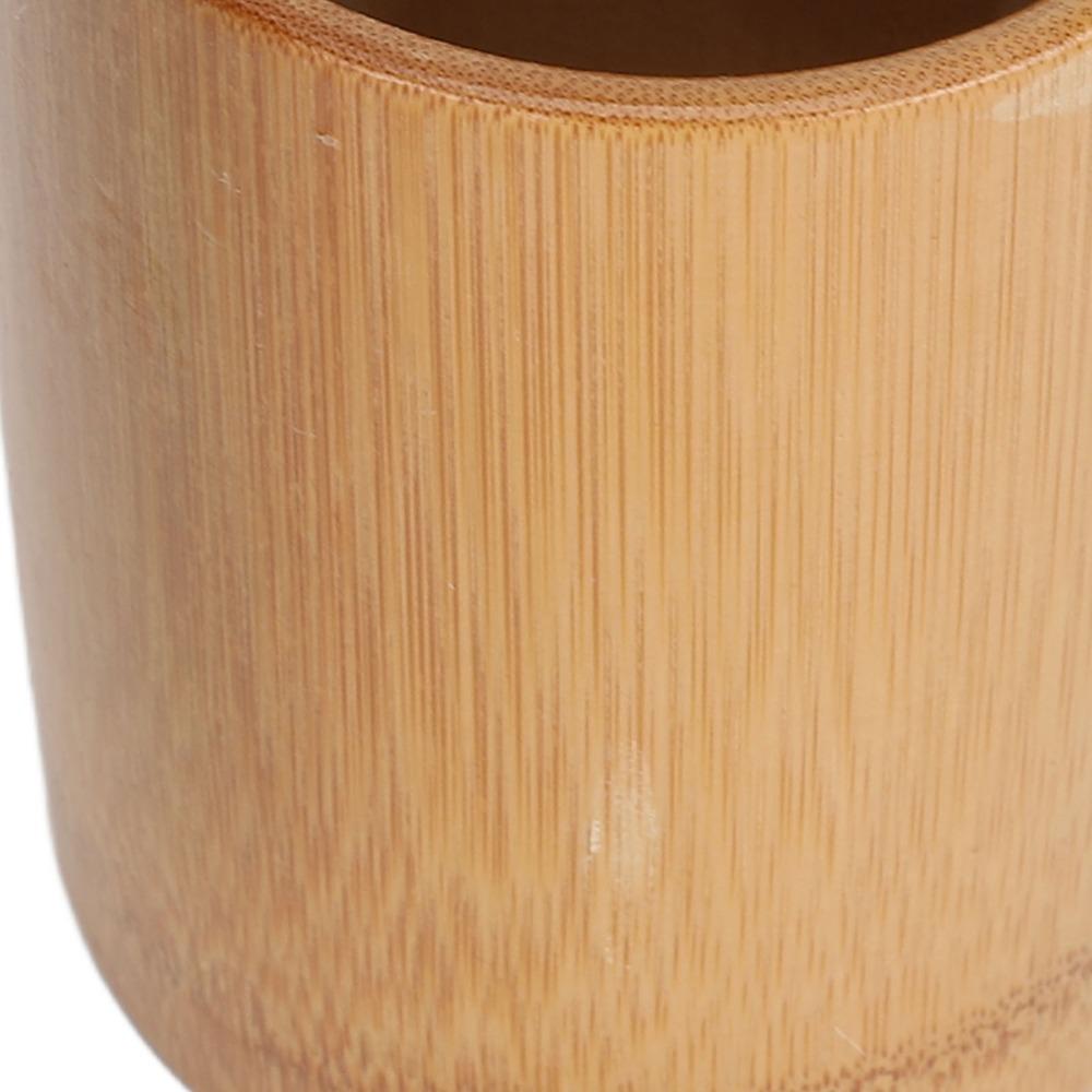 Cylinder Cylinder Bamboo Tool Holder Bathroom Toothbrush Cosmetic Brush Organizing