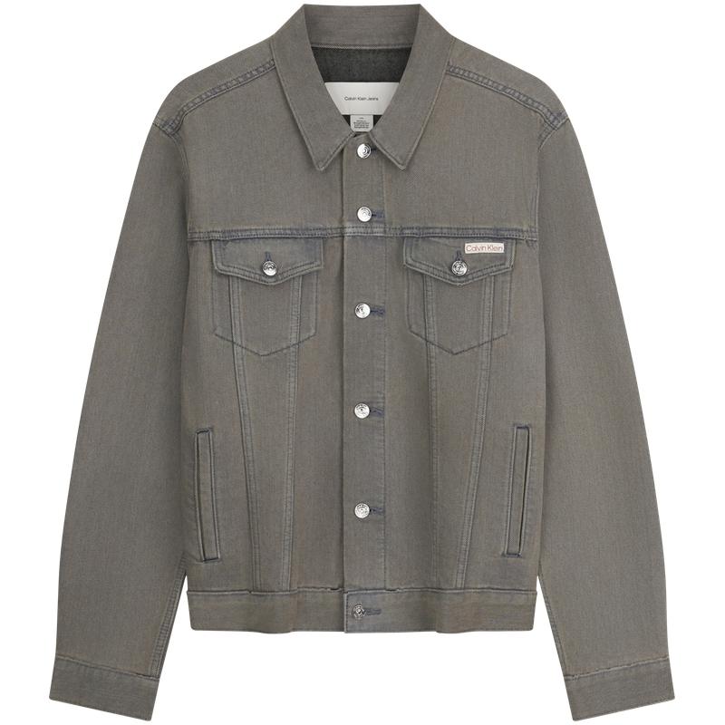 Calvin Klein American Style Retro Minimalist Lapel Denim Jacket Unisex jackets 4LF760G S