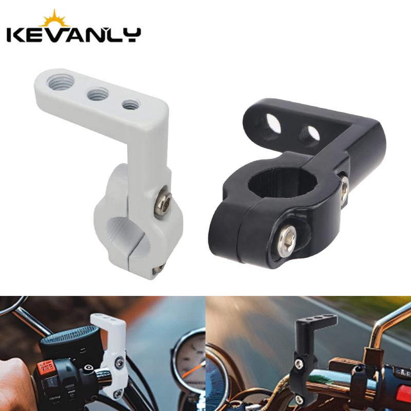 1/2pcs 3-Hole Motorcycle Handlebar Extension Bracket Universal for Truck ATV UTV Motorcycle LED Work Light Pole Installation