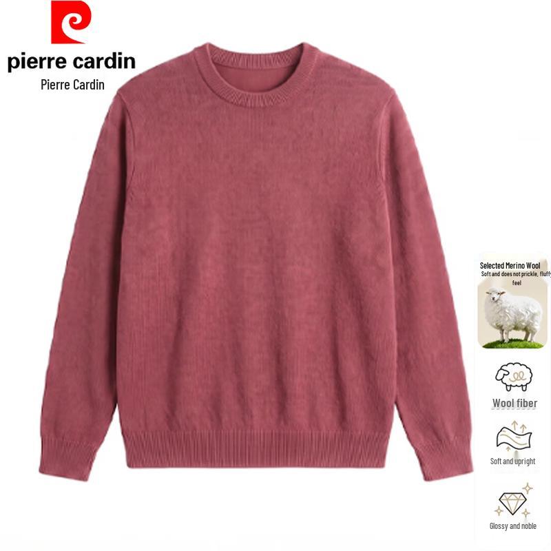 Pierre Cardin Men's Fine Spun Wool Blend Crew Neck Sweater