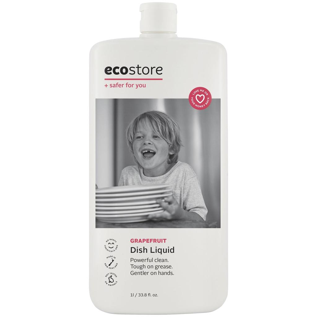 ecostore Dishwash Liquid 1L Dishwashing Detergent Tableware Detergent [Grapefruit] Plant-derived Skin-friendly